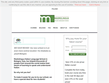 Tablet Screenshot of madrelinguaitalian.com